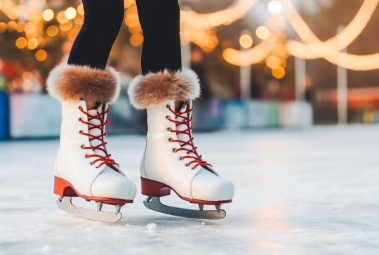 Patinoire de Noël au centre Qwartz