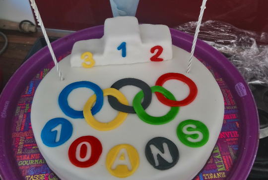 Un anniversaire sur le thème des Jeux Olympiques