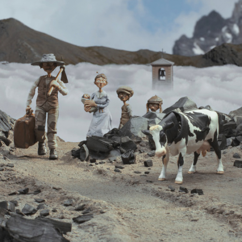 Interdit aux chiens et aux Italiens : photo dans la montagne