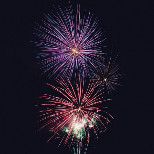 Feux d'artifice du Nouvel An 2020 dans les stations du Sancy