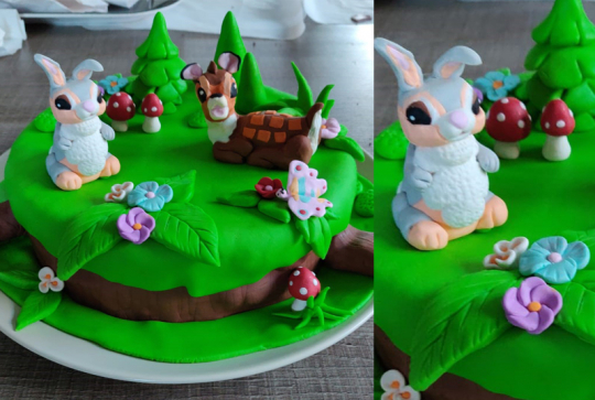 Gâteau Bambi avec Panpan
