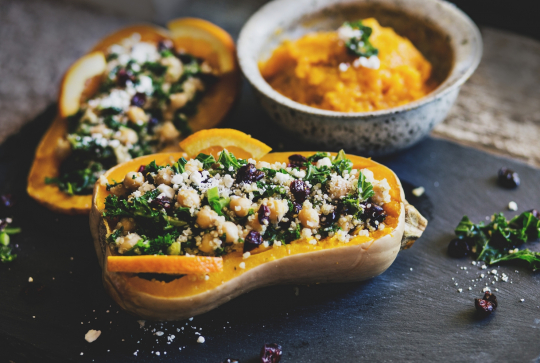 Courge butternut farcie