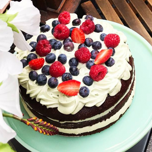 Noglu : gâteau fruits rouges