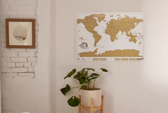 Carte du monde à gratter