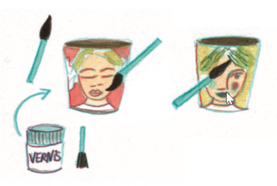 Fabriquer des caches-pots, étape 5