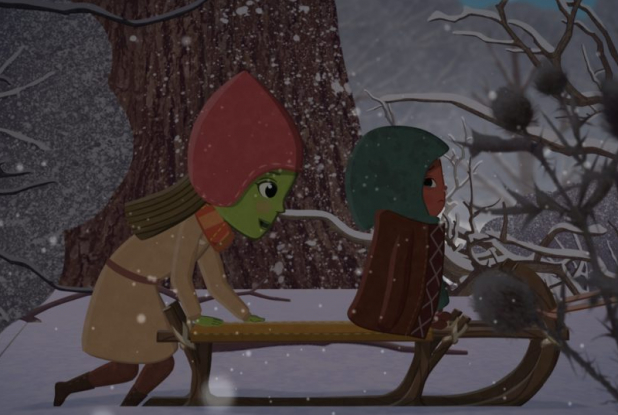 Willy et le lac gelé - Traineau