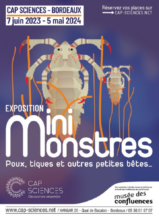 Exposition "Mini-monstres, les invisibles" : affiche Cap Sciences