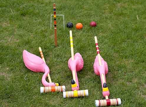 Partie de croquet