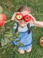 La semaine "le Bio a du goût" - panier de pommes bio