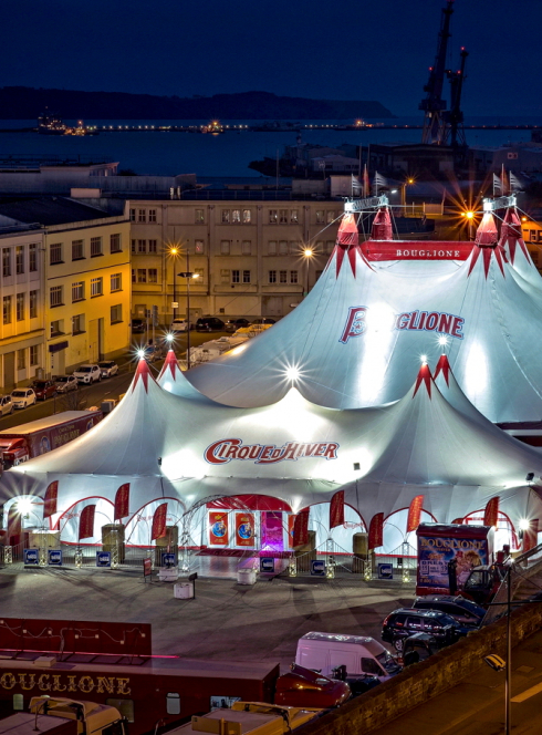 Le chapiteau du Cirque Bouglione