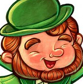 Un leprechaun qui fête la St-Patrick