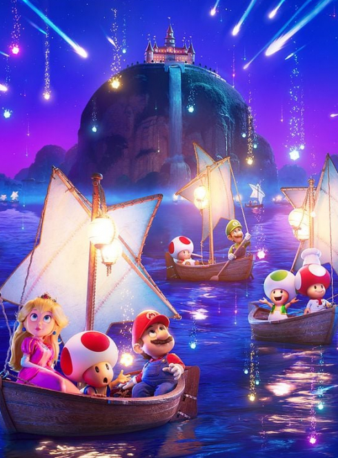 Super Mario Galaxy : affiche teaser nuit