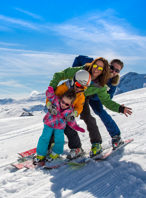 Famille au domaine skiable Les Orcières Merlette 1850