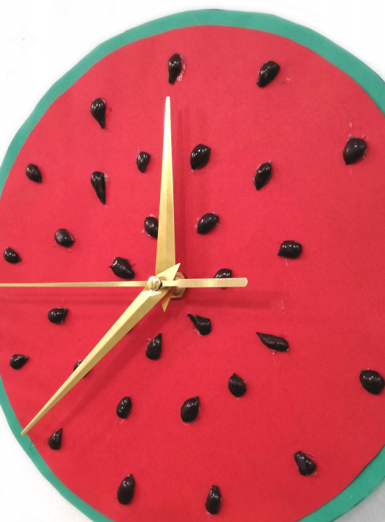 Atelier enfant - Horloge pastèque