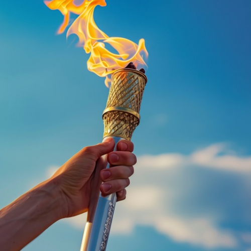 Flamme olympique à Nantes