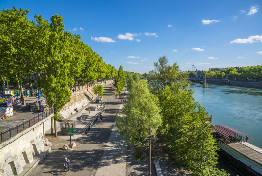 Berges du Rhône à vélo