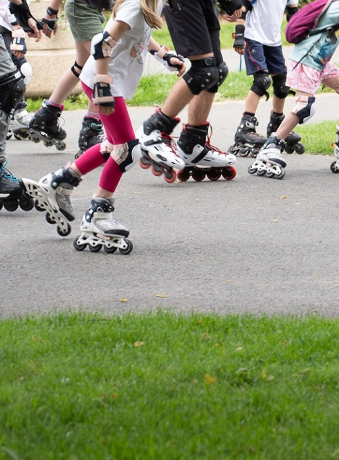 Randonnée Roller à Lille : Patins pour enfants et parents dans la rue