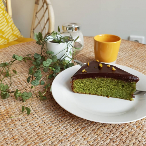 La boîte à gouthé : gâteau à la pistache