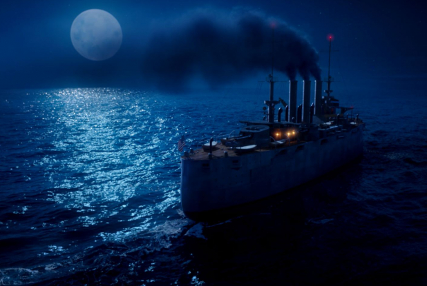 Stubby : bateau dans la nuit