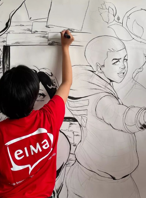 Fresque à Made in Asia