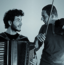 Entre chien et loup :  concert de violon et d'accordéon