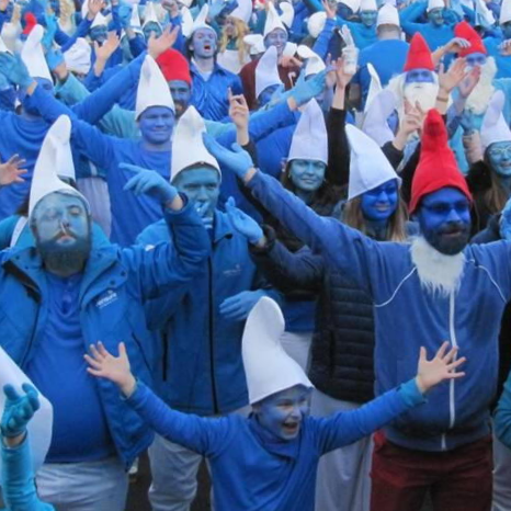 Tentative de record du monde de Schtroumpfs