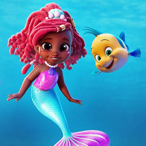 Ariel : Ariel avec son petit compagnon