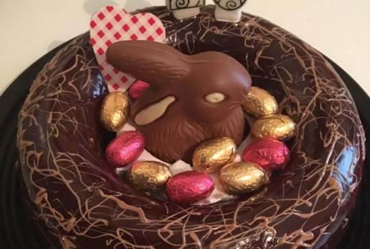 Gâteau de Pâques tout chocolat