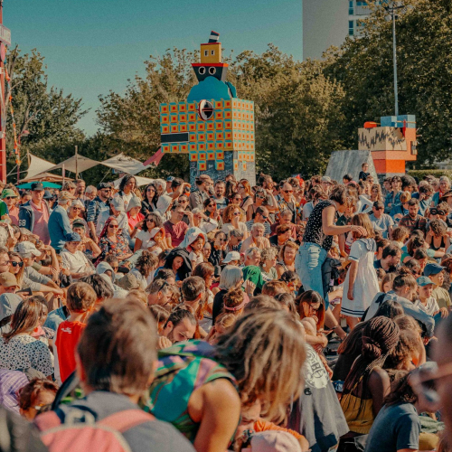 Festival de rue de Ramonville : spectateurs