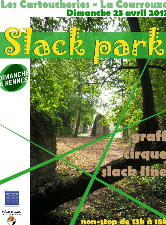 Slackez aux Cartoucheries : l'affiche.