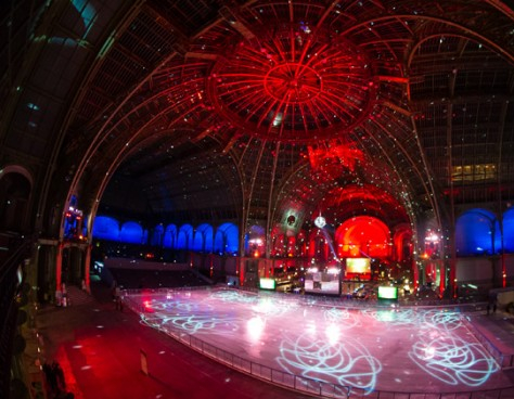 Patinoire éphémère au Grand Palais
