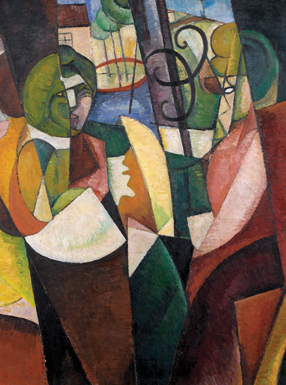 Femmes assises à une fenêtre