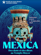 Expo Mexica - Des dons et des dieux au Templo Mayor : Affiche de l'exposition