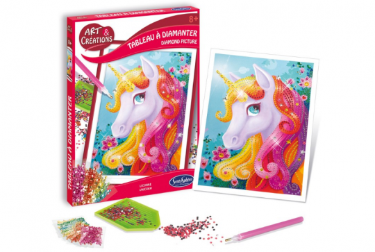 Tableau à diamanter Licornes