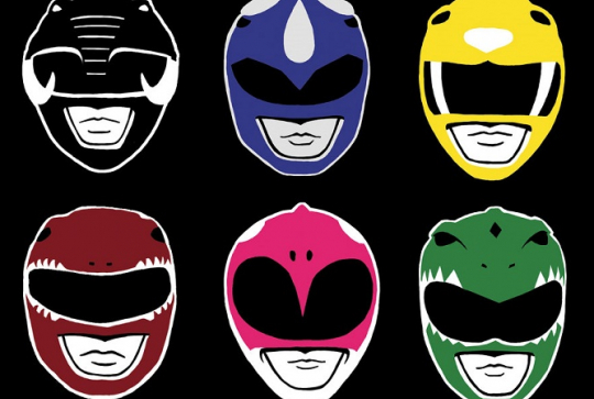 Anniversaire enfant Power Rangers - Masques
