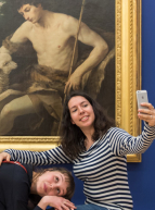 Réouverture du Musée d'arts - selfie au musée