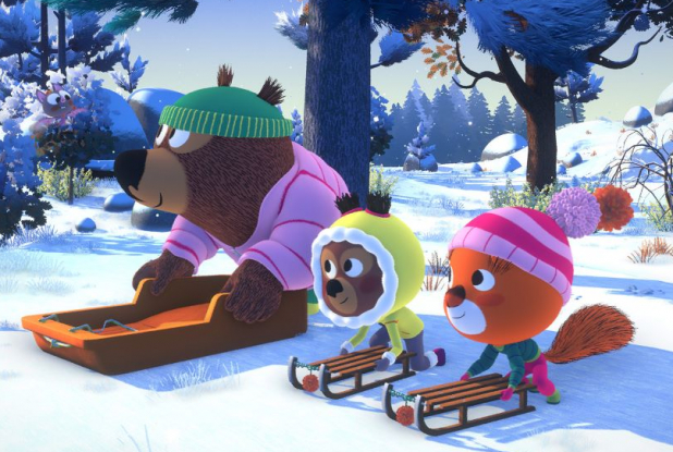 L'Hiver d'Edmond et Lucy : luge