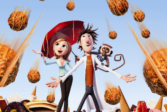 Tempête de boulettes géantes - Affiche