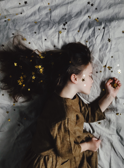 Sleeping child photo