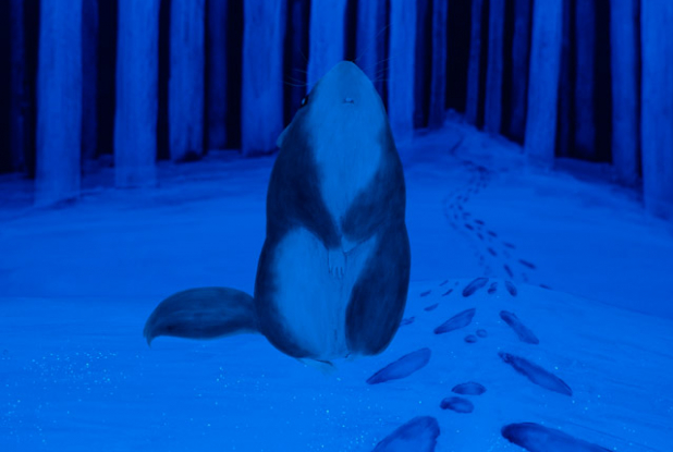 Des pas dans la neige