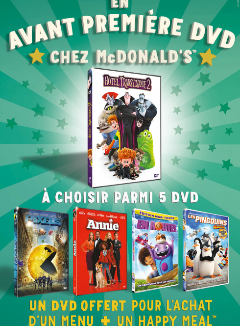 McDonald's : des DVD en exclu dans le Happy Meal