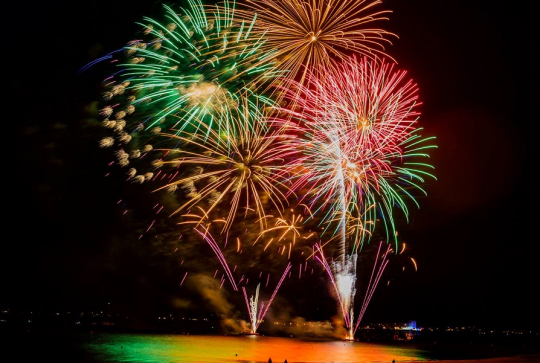 Feu d'artifice du 14 juillet à La Baule par Caroline Paux