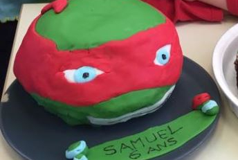 Gâteau tortue Ninja