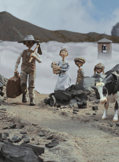 Interdit aux chiens et aux Italiens : photo dans la montagne