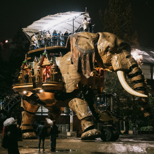 Nocturne aux Machines de l'Île de Nantes : éléphant
