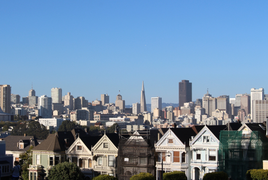 Vue depuis Alamo Square à San Francisco