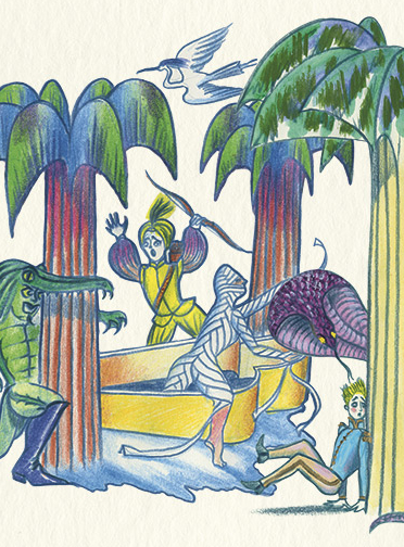 Une petite flûte - Julie Depardieu : illustration de David Belugou