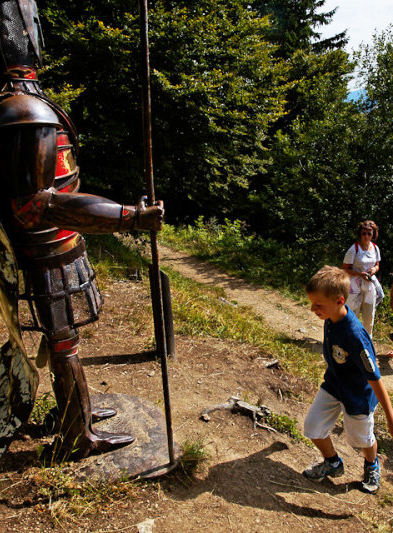 Parcours découverte des enfants dans les Alpes du Léman