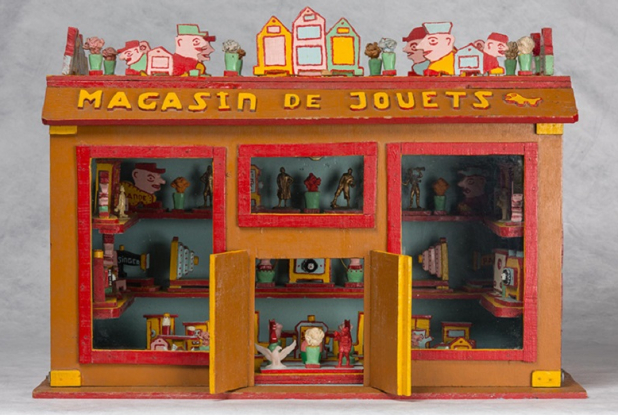 Oeuvre "Magasin de jouets" de Pierre Petit