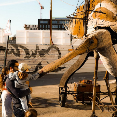 La Chaumière : sculpture et enfant